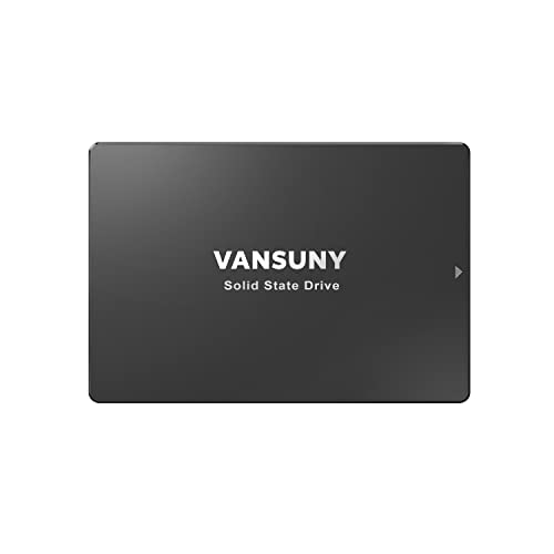 Vansuny 1 to SATA III SSD Disque SSD Interne 2,5" Disque Interne Advanced 3D NAND Flash Jusqu'à 500 Mo/s Disque Dur SSD pour PC Portable Cover