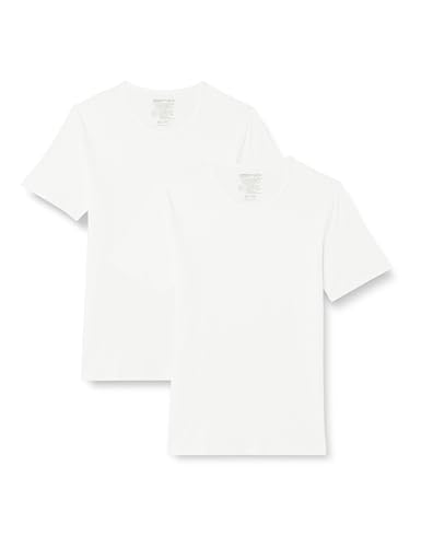 Dim T-Shirt Homme Thermorégulateur en Coton Col Rond Sport x2