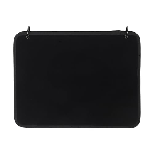 Healeved Expositor de Parches Negro 42x32 Cm, Libro Porta Parches con Panel de Gancho y Bucle, Tablero de Colección Portátil para Organización y Exhibición de Emblemas y Pins Tácticos