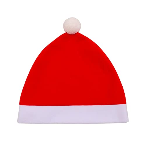 Amagogo Housses d'appui-tête de siège de voiture de Noël, mini chapeau de père Noël épaissir la housse de coussin portable de luxe pour le nouvel an, la fête,