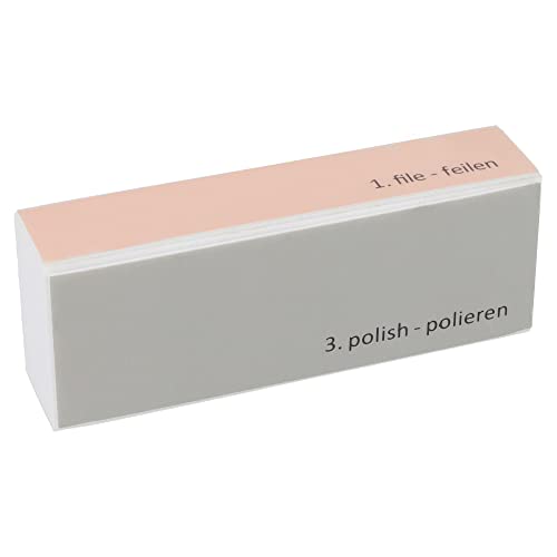 Bloque de pulido profesional 4 en 1 con los granos 120/180/1500/3000, bloque pulidor para uñas con 4 superficies de manicura para unas uñas cuidadas y bonitas de Parsa Cover