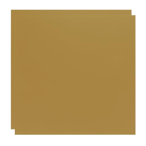 Image of ABS Plastic Sheet 8 x 8 Inch,Flexible Plastic Sheets 1 /16 Inch Thick Thermoplastic Sheet with Leather Texture Yellowish Brown for DIY Crafts 2Pcs