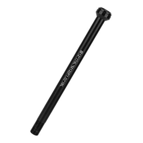 Loigohon 12mmスルー車軸 交換用 自転車後輪 マウンテンバイク 黒 ? 耐久性金属素材で安定接続、工具不要の簡単ホイール交換 (174ロング148x12)