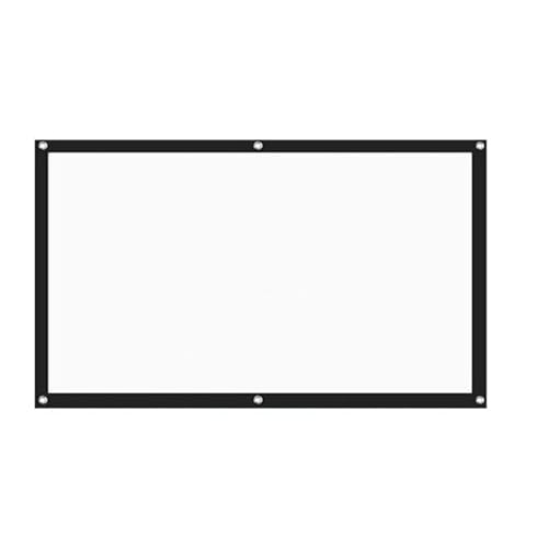 TETEOM Proyector 3D HD de 100 Pulgadas con proyección de películas Antiarrugas for Cine en casa al Aire Libre Pantalla de Proyector