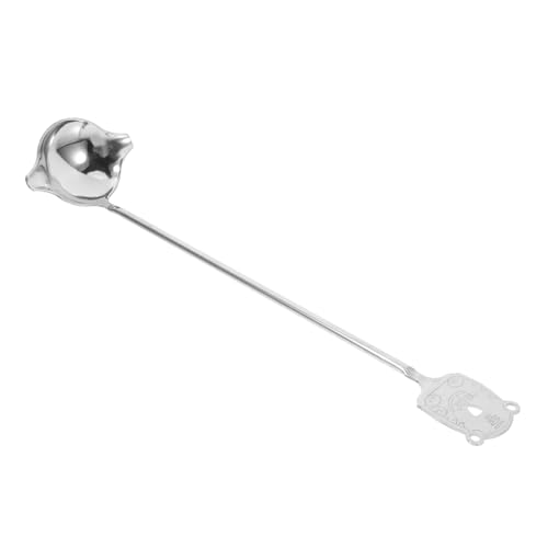 GRIRIW Stainless Steel Sauce Ladle Ladell Spoons Small Ladel Metal Soup Spoon