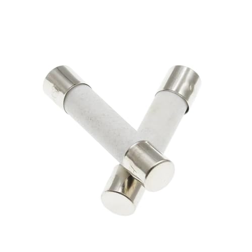 Ceramiczny bezpiecznik sieciowy do użytku domowego, zestaw 10 bezpieczników ceramicznych do użytku domowego 5x20mm 6x30mm szybki 250V 0,5-30A(QUICK BREAK F0.1A)