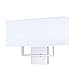 NORWELL 8986-PN-WS 8986-CH-WS Transitional Two Light Wall Sconce from Maxwell Collection in Chrome, Pol. Nckl.Finish