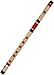 SNAPNCLAP Professional Flutes C Sharp Medium Right Hand Bansuri - 7 Holes Natural Bamboo Flute (47 cm / 18.5 inches) with Carry Cover - Handcrafted Indian Flute for Musicians,Rich Sound