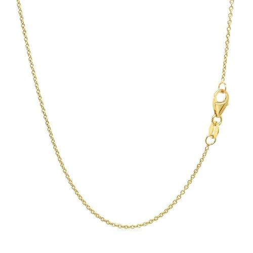 14k Gold Over 925 Sterling Silver Chain Necklace for Women Layering Necklaces 18