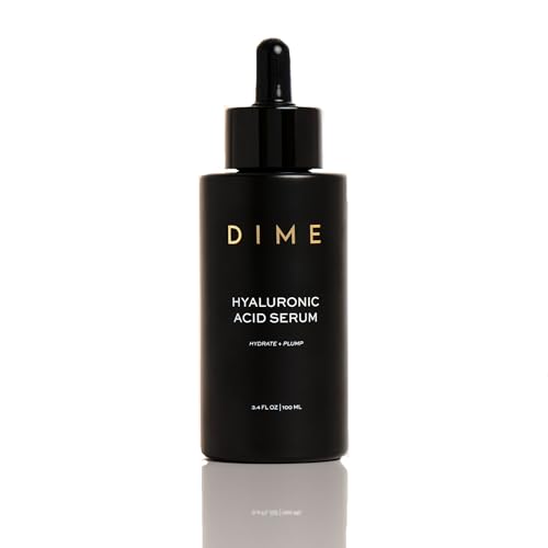 Image of DIME Beauty Hyaluronic Acid Serum - Ultra Hydrating Anti-Aging Face Serum for Dry Skin, Plumping and Smoothing Fine Lines, Lightweight, Vegan, Cruelty-Free Facial Serum, 3.4 oz / 100 ml
