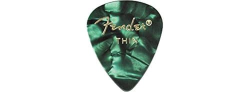 Image of Fender Premium Celluloid Guitar Picks 351 Shape, Blue Moto, Heavy, 12-Pack
