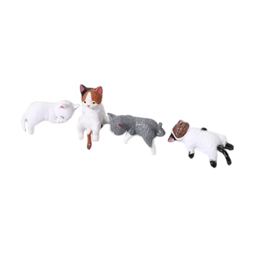 Image of Craft Figurine Computer Monitor Decors Office TV Monitor Small Cat Statue Style B| Decorative Figurine | Home Decor Idol | Showpiece