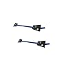 (PACK of 2) 1"X15' Flooring and Clamping System Ratchet Panel Spanner Clamp Strap with Pull Bar Plate Installation Tool