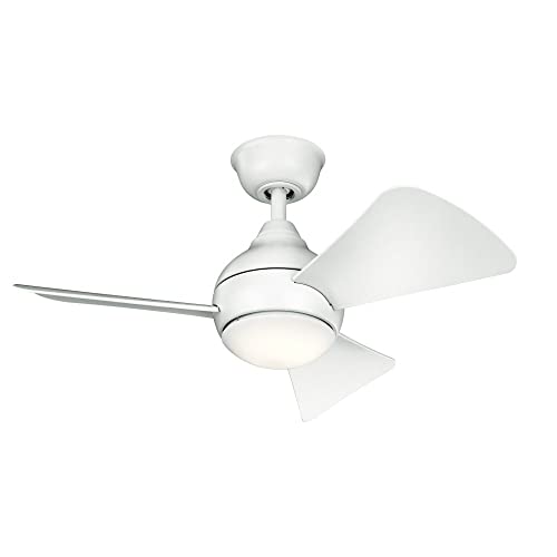 Kichler 34 Inch Sola Fan, Satin Black by Kichler - Image 4