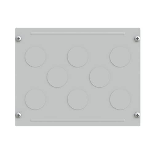 Couvercle passe-câble métallique 8xM40 SpEeL/M A400 1SZE990900B0014