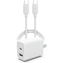 كابل HyperGear USB-C مع كتلة شاحن USB-C، شاحن PD Type C بقدرة 30 وات، شاحن C، سلك شحن سريع، كابل عالي السرعة بطول 4 أقدام، شاحن حائط سريع للهاتف لأجهزة iPhone وAndroid، توافق عالمي