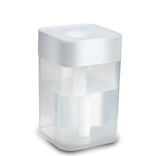 Humidificador pequeño USB de 5 V con luces coloridas, agua visual y apagado automático, para uso en casa, oficina, coche