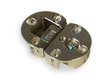 1 cerniera per mobili, cerniera da incasso per anta a ribalta, metallo nichelato, diametro 35 mm