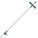Weed Puller, Stand-Up Weeder Removal Tool, Long Handle Garden Weeding Tool with Foot Plate and 3 Claws, Manual Garden Lawn Tool Remover 100cm for Standup Weed Root Pulling Tool and Picker