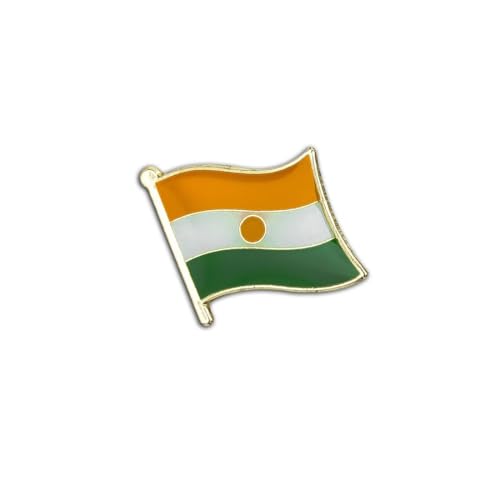 Clj Charles Le Jeune Pin's Drapeau Niger Flottant - Nigérien - Drapeaux - qualité de finition - Epingle - Broche - Badge - PINS AFRIQUE