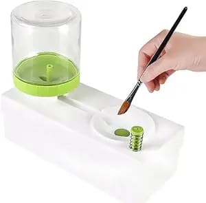 Brush Cleaner&Makeup Brush Cleaner-Multipurpose Paint Brush Water Cycle Rinser Paint Brush Cleaner Water Dispenser Handy Paint Station for Acrylic, Watercolor,Oil Paint and Water-Based Cleaning-image-19