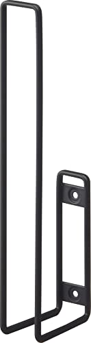 山崎実業 ウォール トイレットペーパーホルダー ブラック 約W3.7×D7×H25cm タワー tower 取出しやすい トイレットペーパー 収納 6012