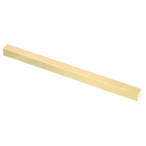 Barre carrée laiton C360 1/2x1/2 profilé plein métal pour bricolage et électricité PATIKIL