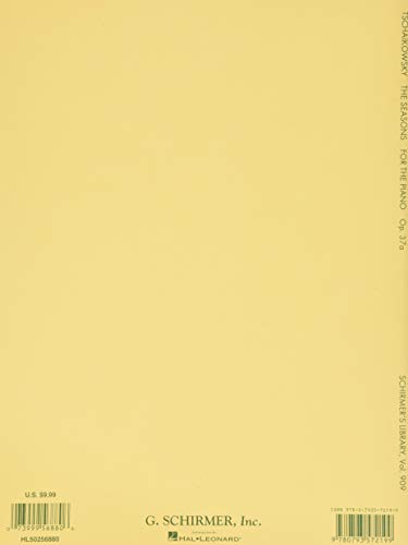 Seasons, Op. 37A: Schirmer Library Of Classics Volume 909 Piano Solo (Schirmer's Library Of Musical Classics) #TOP1