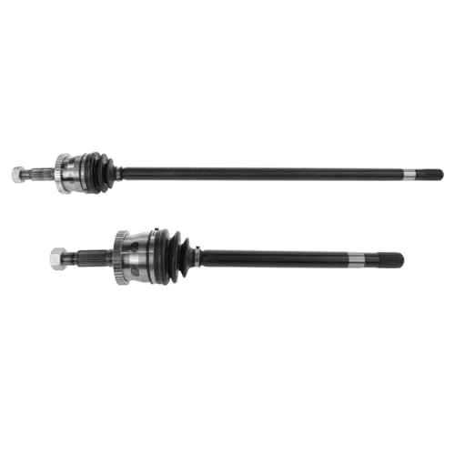 Image of TRQ Front Driver and Passenger Side CV Axle Assembly Set 2 Piece for 1999-2003 Jeep Grand Cherokee 4WD SELECT-TRAC 4WD System, 2004 Grand Cherokee AWD SELECT-TRAC 4WD System