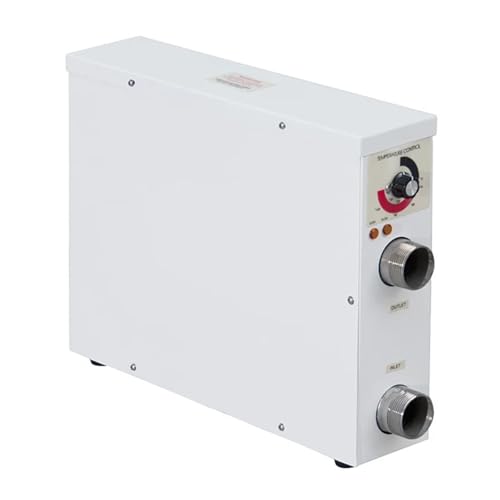 KAKAK Chauffage électrique for piscines Hors Sol et creusées, Pompe à Chaleur for Piscine extérieure avec Bouton de Commande for baignoires et spas avec Une efficacité de Chauffage élevée(11KW)