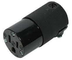5269BK Black HBL5269CM2 15A 125V Edison Connector { All Black }