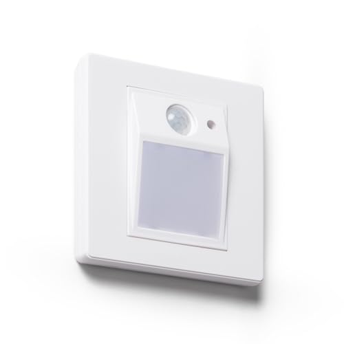 LEDKIA LIGHTING LED Wandeinbauleuchte mit PIR-Sensor und Dämmerungssensor Olite 3000K Weiß Warmweiß