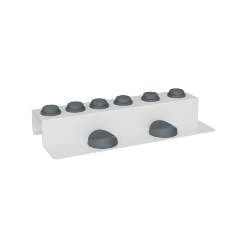 Support sèche-cheveux fin en acier carbone avec 8 sections de rangement