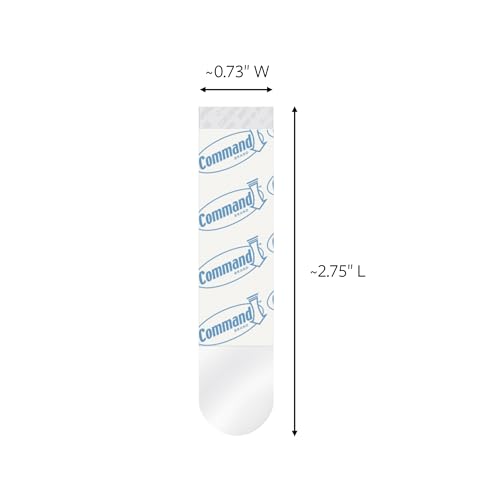 Command Medium Clear Refill Strips Removable, (Clear) 72 Refill Strips - image 3