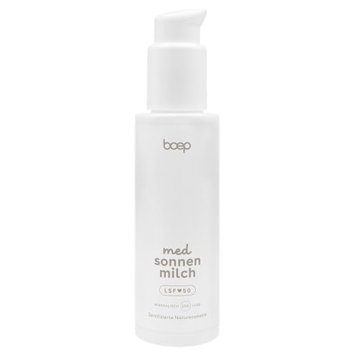 Lait solaire minérale pour sorties d'été en famille boep med SPF 50 100 ml