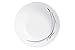 Arcopal Domitille - Assiette Creuse - Blanc-Noir - 20cm - (Lot de 6)