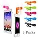 TENKEY 5 Packs 2 in 1 Micro USB Mini Fan Lightning Mini Fan For Iphone 7 7 plus 6 Samsung Galaxy S7 Mini Fan S6 Plus Portable Mini Fan Handheld Mini Fan android phone fan(Random Colors) (5-Pack) 