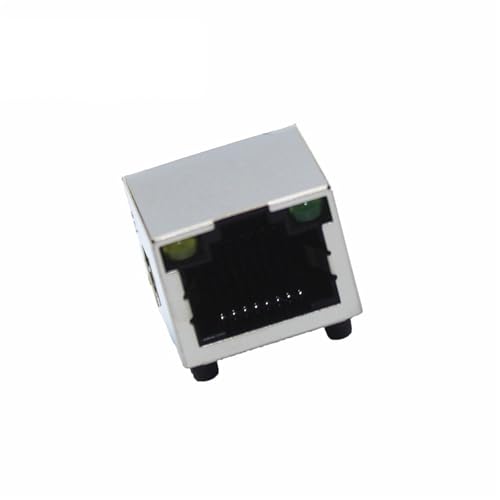 Conector Hembra RJ45 Ethernet terminal de red de ángulo recto 56 para placas electrónicas 2