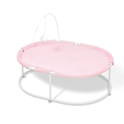 DancJulie 犬 猫 ペット 猫ベッド ペットベッド ハンモック 猫ハンモック 通気性 猫用 ペット用品ねこ ネコ キャットハンモック 猫用 小型犬用 猫ベッド ハンモック キャットマット (グレー) (ビンク)