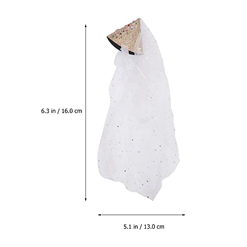 1 Unidade Chapéu De Aniversário Chapéu De Cone De Chá De Bebê Chapéus De Aniversário De Lantejoulas