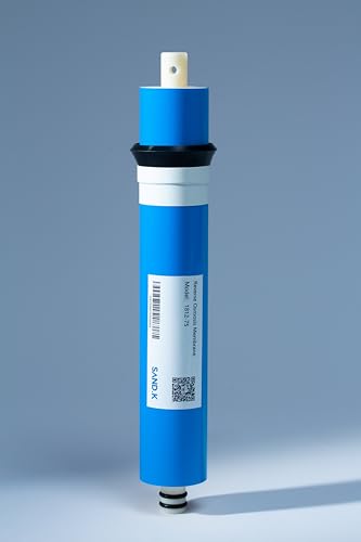 Sand.K Membrana RO de ósmosis inversa 75 GPD, Filtro de agua de repuesto 11,75' x 1,75' - Compatible con sistemas de purificación de agua potable bajo fregadero (sistemas RO)