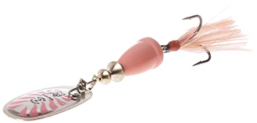 Blue Fox Classic Vibrax 02 Glow 3/16 Oz Fishing lure (Glow Pink & Orange, Size- 2.44)