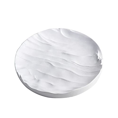 Organizer na biżuterię Slish Valet Tray – stylowa szafka nocna z żywicy, na klucze, monety, zegarki i akcesoria – eleganckie rozwiązanie do przechowywania przy łóżku w kolorze białym (Biały)