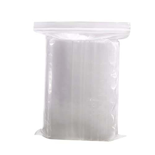 HOOTNEE 100pcs Sealable Storage Bag Clothing Storage Bags Zip Storage Bags Clear Poly Bags Clear Sealable Bags Airtight Storage Bags Extra Large Freezer Bags Transparent Cello Sealing Bags