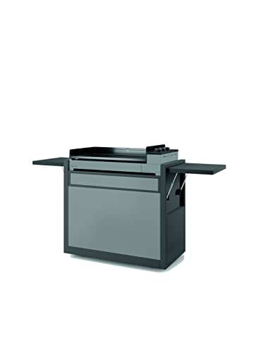 FORGE ADOUR Accessoire plancha Chariot premium, 75 cm, Acier, fermé, Noir et gris