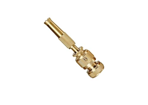 Image of Brass Nozzle Connector,Garden Hose Adapter, Pressure Spray Gun, Adjustable Jet Sprayer For Car Wash,Cleaning,Gardening|Leakproof||Pipe Connector (Spray Gun)