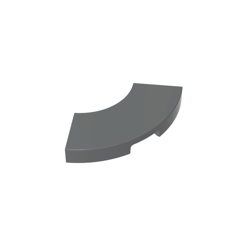 27925 Circular Plate Tile 2x2 Curved, Macaroni 50 Pieces GDS-1277 Compatible with Lego Building Blocks Color:Dark Bluish Gray