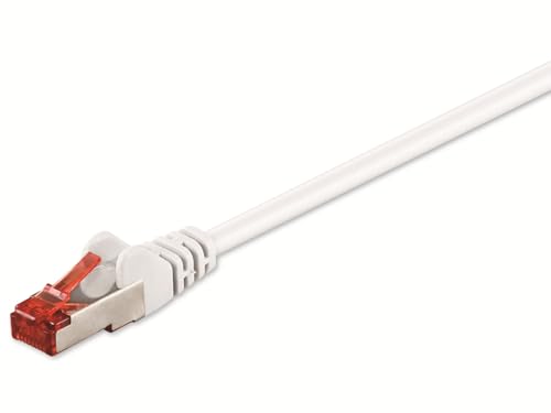 Cable de red Cat 6 0.5 m Goobay blanco miniatura 1