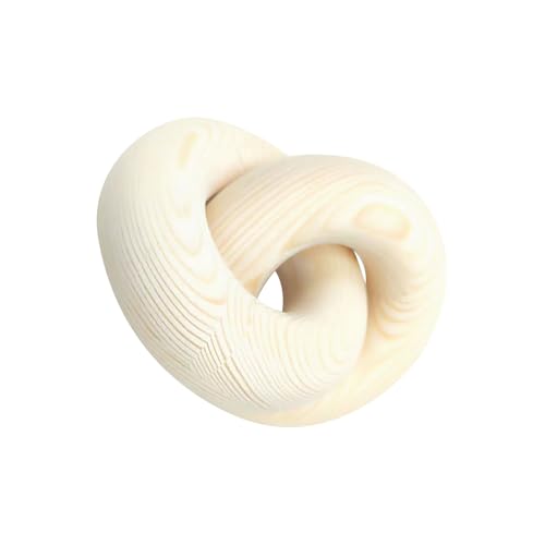 Tsophreniq Aros entrelazados de madera para colgar en la pared, decoración del hogar, arte de madera amigable, par de anillos tallados en madera, adorno colgante en la pared