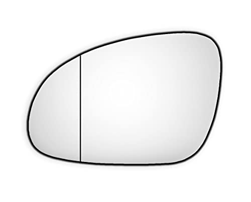 Wing mirror glass replacement LEFT PASSENGER SIDE NEARSIDE - compatible with VW GOLF 5 MK 5 2003-2007 - TO STICK ON Car side wing mirror blindspot - Car wing mirrors & replacement parts